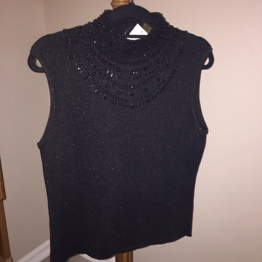 Jeweled Mock Neck- Grace Elements